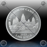 1oz KAMBODŽA 3000 Riels 2023 (Clouded Leopard) BU